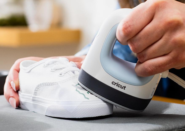 Cricut EasyPress Mini product in use