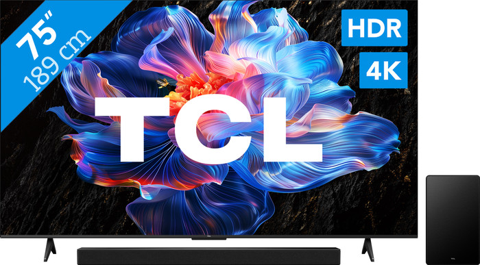 TCL 75 inches LED P61K 4K (2025) + TCL Q65H Main Image
