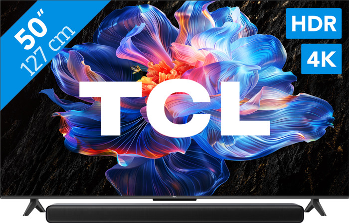 TCL 50" LED P61K 4K (2025) + TCL S45H 2.0 Barre de Son Main Image