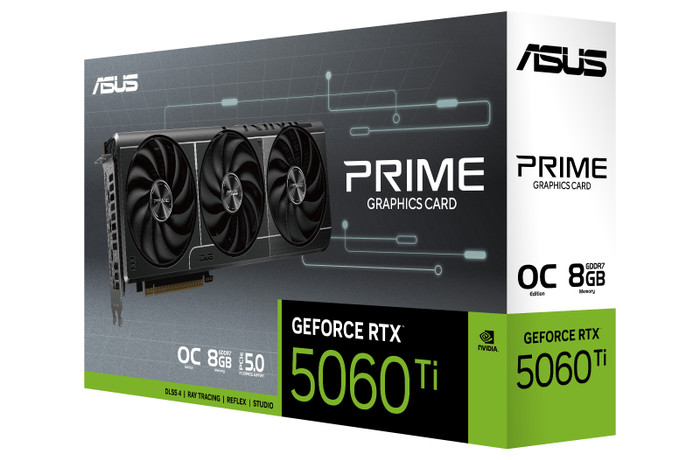 ASUS PRIME GeForce RTX 5060 Ti OC 8GB verpakking