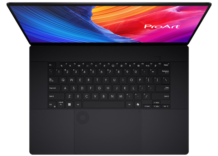 ASUS ProArt P16 OLED Copilot+PC H7606WP-RJ075X QWERTY bovenkant