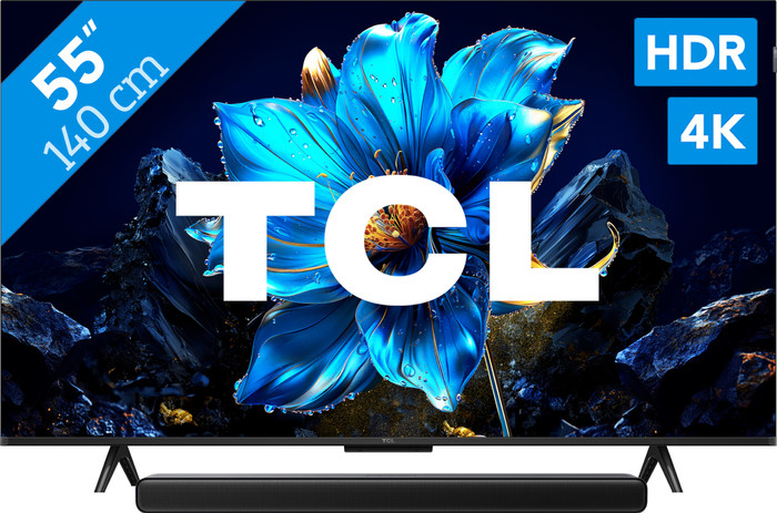 TCL 55" QLED P71K 4K (2025) + TCL S45H 2.0 Barre de Son Main Image
