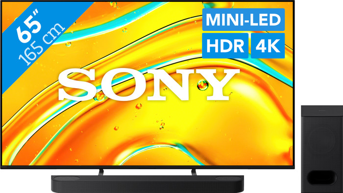 Sony Bravia 5 65" XR Mini-led (2025) + Sony Bravia Theatre Bar 6 Zwart Main Image