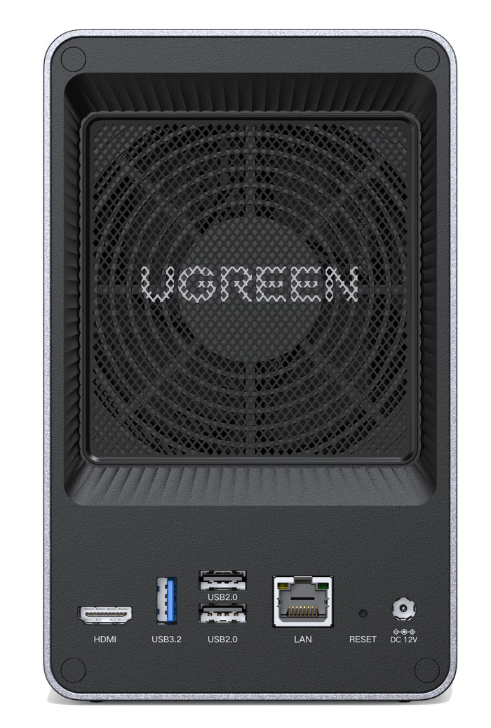 UGREEN NASync DXP2800 + Seagate IronWolf 4TB back