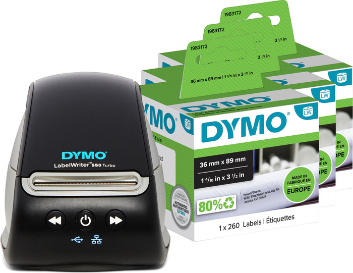 DYMO LabelWriter 550 Turbo + 3 extra labels Main Image