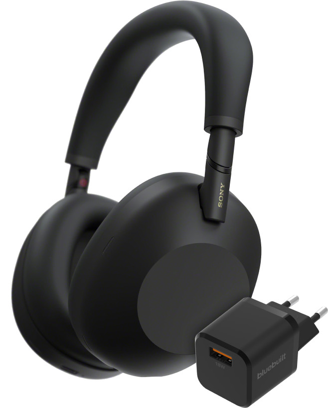 Sony WH-1000XM6 Zwart + BlueBuilt Quick Charge Oplader Main Image
