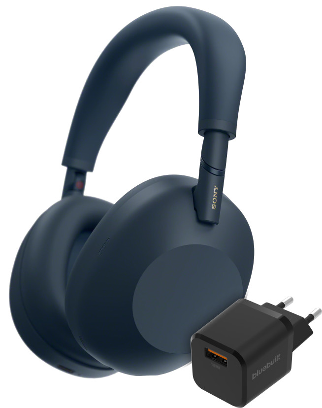 Sony WH-1000XM6 Blauw + BlueBuilt Quick Charge Oplader Main Image