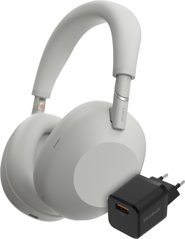 Sony WH-1000XM6 Zilver + BlueBuilt Quick Charge Oplader Main Image