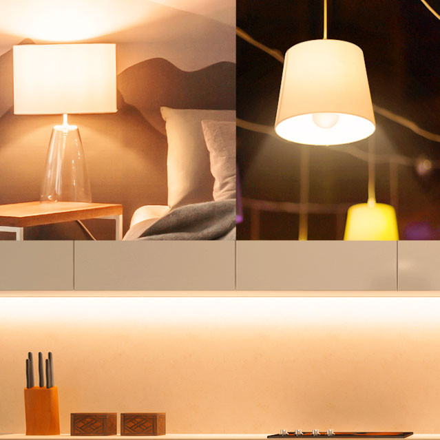 TP-Link Tapo L535E - White and Colored Light - E27 product in use