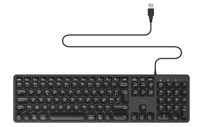 BlueBuilt Wired Keyboard AZERTY Main Image