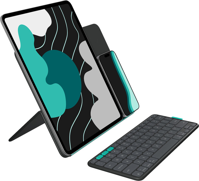 Logitech Flip Folio iPad Pro (2024)/iPad Air (2025) 13 inches Keyboard Cover AZERTY left side
