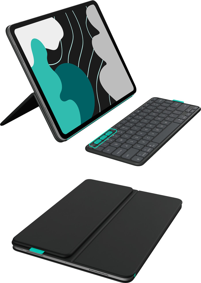 Logitech Flip Folio iPad Pro (2024)/iPad Air (2025) 13 inches Keyboard Cover AZERTY combined product