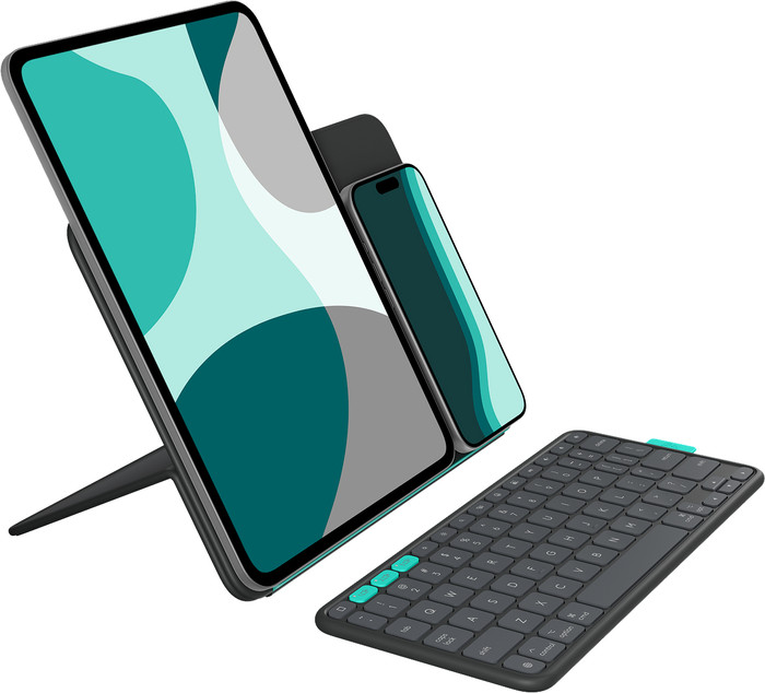 Logitech Flip Folio iPad Pro (2024)/iPad Air (2025) 11 inches Keyboard Cover AZERTY left side
