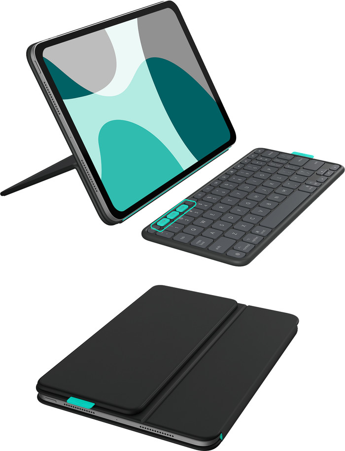 Logitech Flip Folio iPad Pro (2024)/iPad Air (2025) 11 inches Keyboard Cover AZERTY combined product