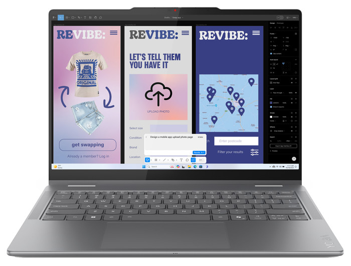 Lenovo Yoga 7 2-en-1 OLED Copilot+ PC 14ILL10 83JQ007TMB AZERTY avant