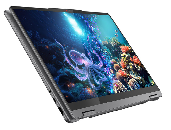 Lenovo Yoga 7 2-en-1 OLED Copilot+ PC 14ILL10 83JQ007TMB AZERTY côté droit