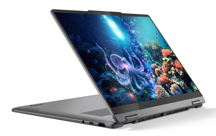 Lenovo Yoga 7 2-en-1 OLED Copilot+ PC 14ILL10 83JQ007TMB AZERTY côté droit