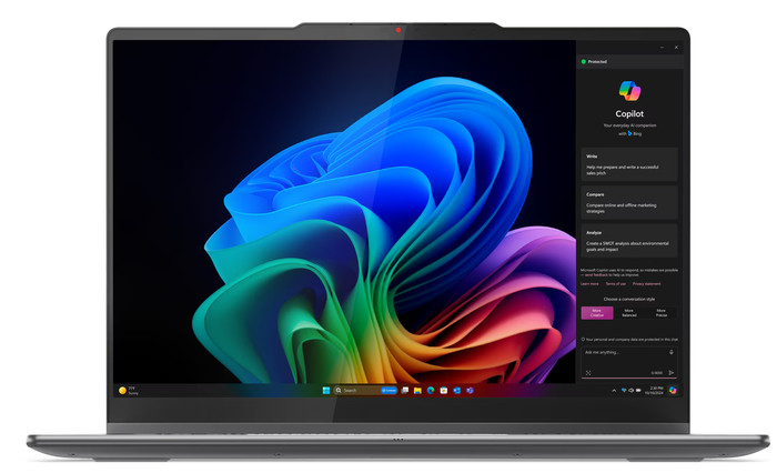 Lenovo Yoga 7 2-en-1 OLED Copilot+ PC 14ILL10 83JQ007TMB AZERTY avant