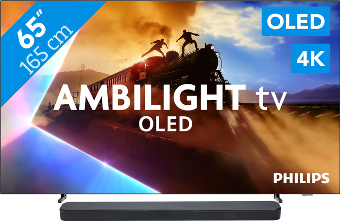 Philips Ambilight 65'' OLED760 4K (2025) + JBL Bar 300 M2 Zwart Main Image