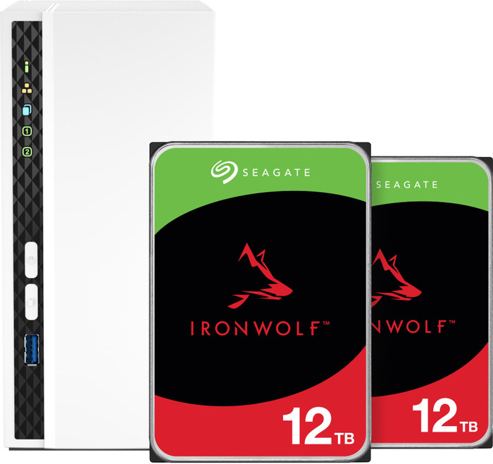 QNAP TS-233 + Seagate IronWolf 12 To Lot de 2 Main Image