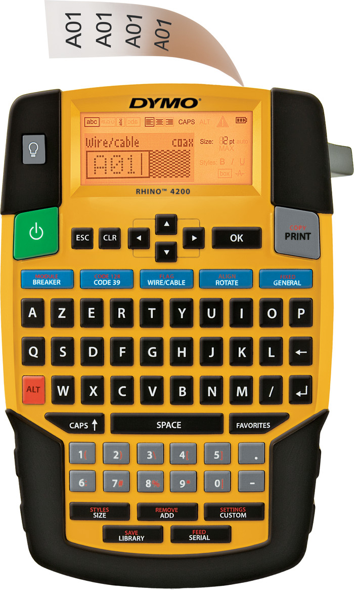 DYMO Rhino 4200 Case Kit Labelprinter Azerty voorkant