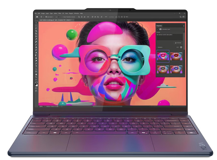 Lenovo Yoga 9 2-en-1 OLED Copilot+ PC 14ILL10 83LC004BMB AZERTY avant