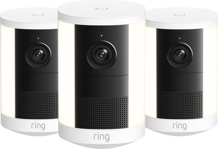 Ring Spotlight Camera 2e Generatie Stekker Wit 3-Pack Main Image