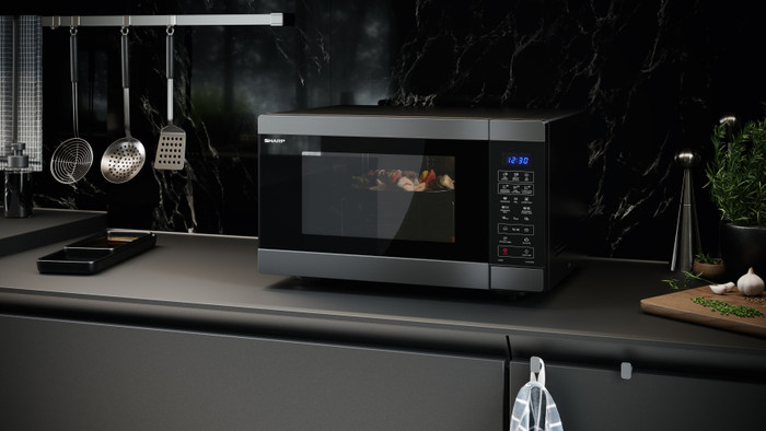 Sharp YCMC422AESB product in use