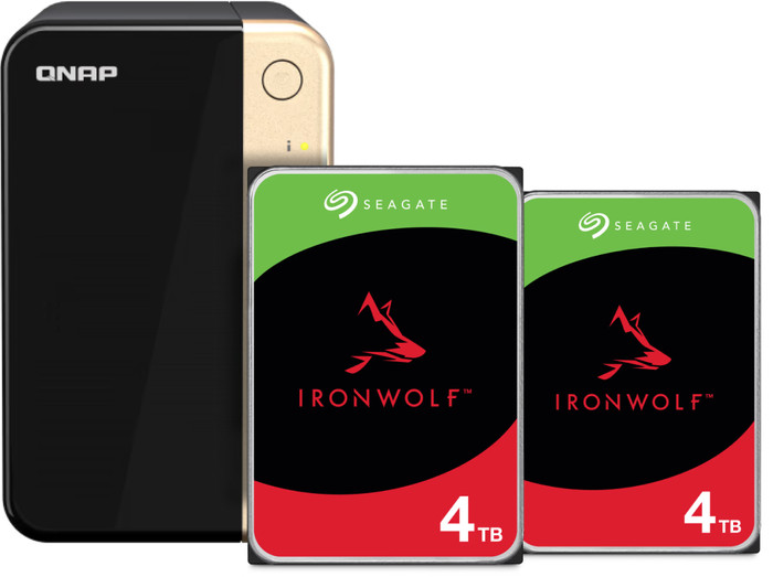 QNAP TS-264-8G + Seagate Ironwolf 4 To Lot de 2 Main Image