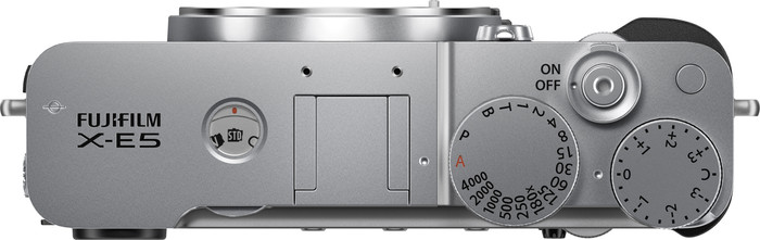 Fujifilm X-E5 Boitier Argent dessus