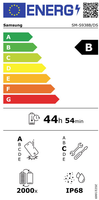 Samsung Galaxy S25 Ultra 1 To Noir 5G classe énergétique
