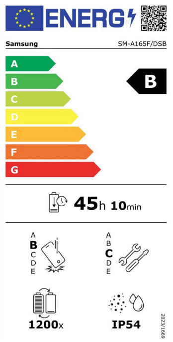 Samsung Galaxy A16 128 Go Blanc 4G + Pack d'Accessoires classe énergétique