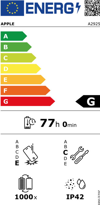 Apple iPad Pro (2024) 13 inches 512GB WiFi Black + Apple Magic Keyboard AZERTY energy label