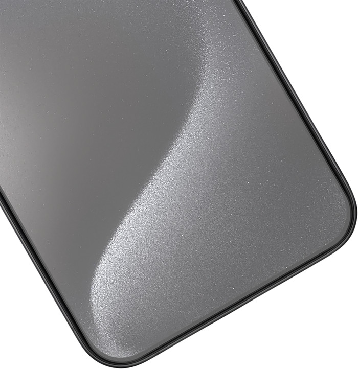 Just In Case Tempered Glass iPhone 15 Pro Max Screenprotector detail