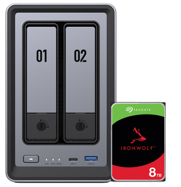 UGREEN NASync DXP2800 + Seagate IronWolf 8 To Main Image