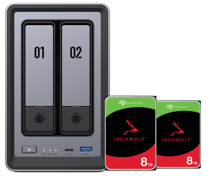 UGREEN NASync DXP2800 + Seagate Ironwolf 8 To Lot de 2 Main Image