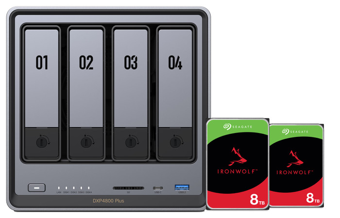 UGREEN NASync DXP4800 Plus + Seagate Ironwolf 8 To Lot de 2 Main Image