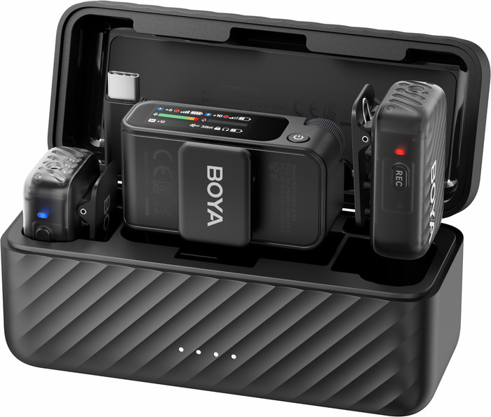 Boya Boyamic 2 + Lavalier Microfoon (2x) voorkant