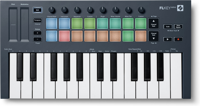 Novation FLkey Mini Noir avant