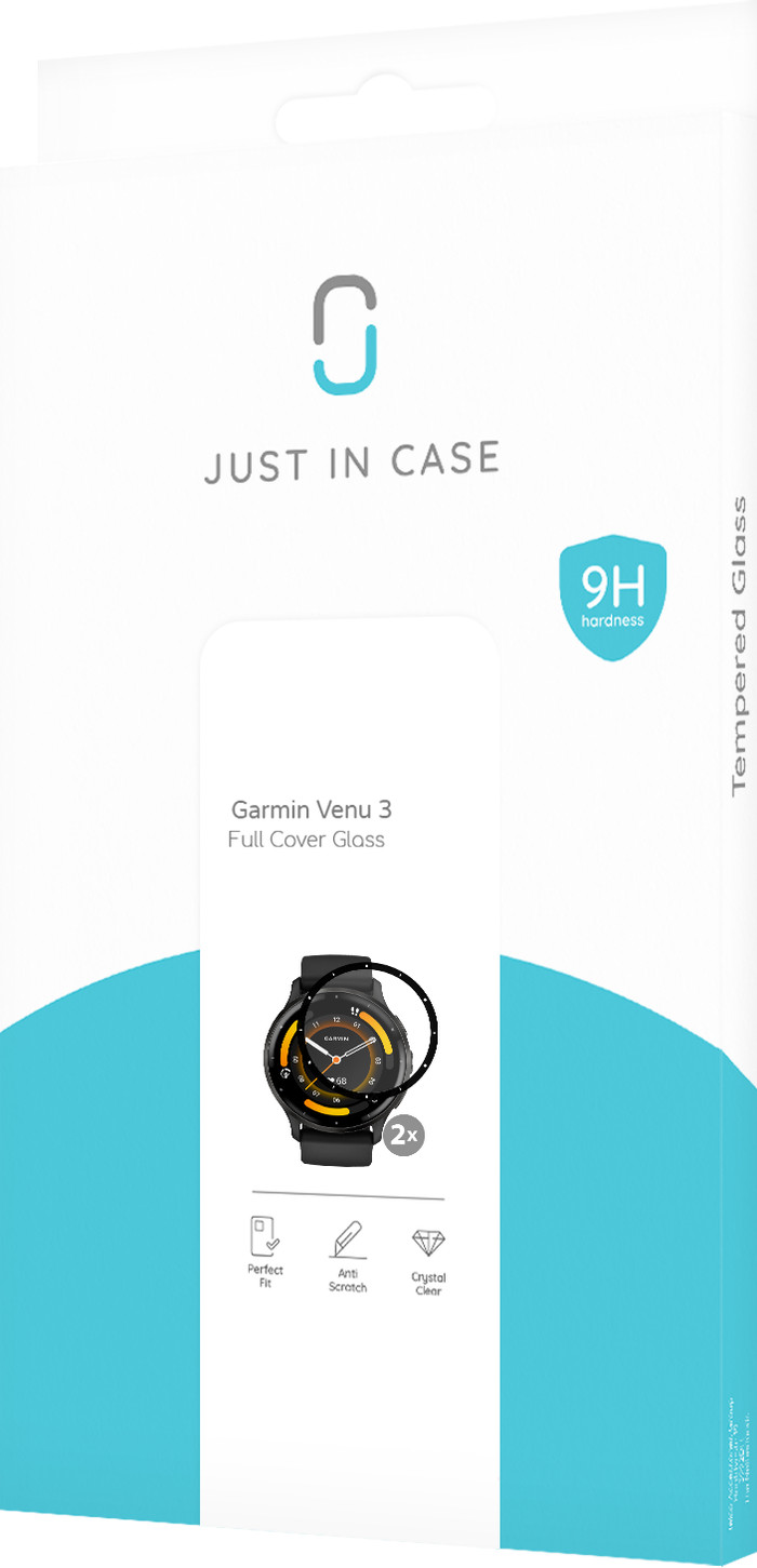 Just in Case Garmin Venu 3 Protège-écran Verre Lot de 2 emballage