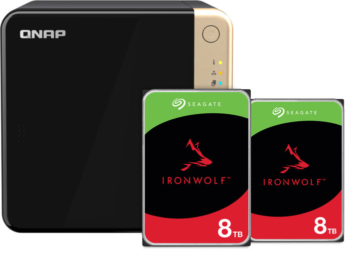 QNAP TS-464-8G + Seagate Ironwolf 16 To (2 x 8 To) Main Image