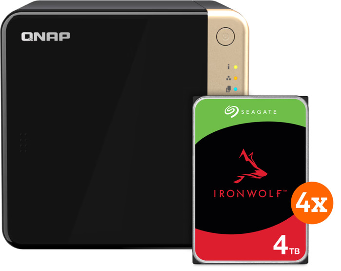 QNAP TS-464-8G + Seagate Ironwolf 16 To (4 x 4 To) Main Image