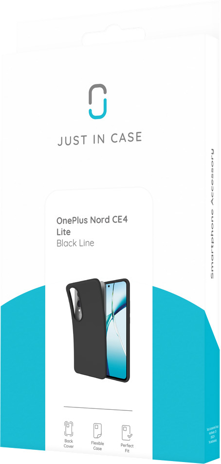 Just in Case Soft Design OnePlus Nord CE 4 Lite Back Cover Zwart verpakking