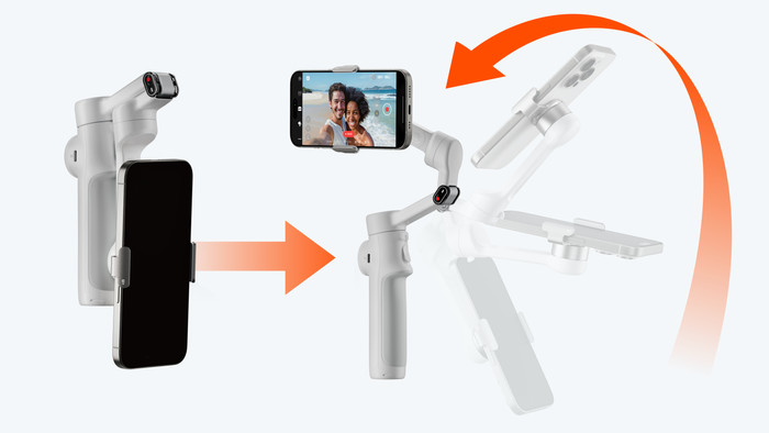 Insta360 Flow 2 Gray product in use