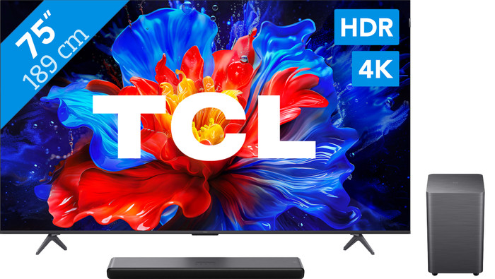 TCL 75 inches QLED P81K 4K (2025) + TCL S55H 2.1 Soundbar Main Image