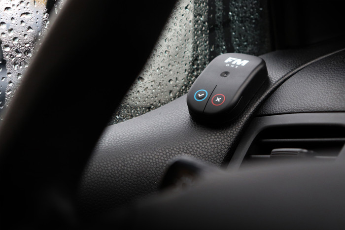 Flitsmeister ONE product in gebruik