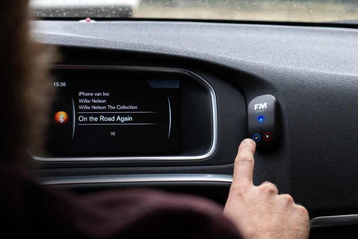 Flitsmeister ONE product in gebruik