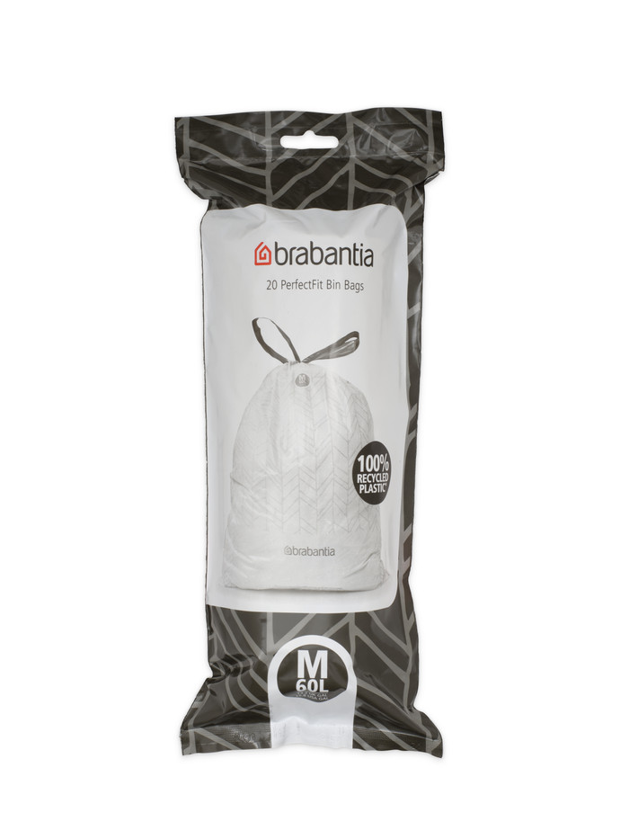 Brabantia Sacs Poubelle Code M - 60 Litres (120 pièces) avant