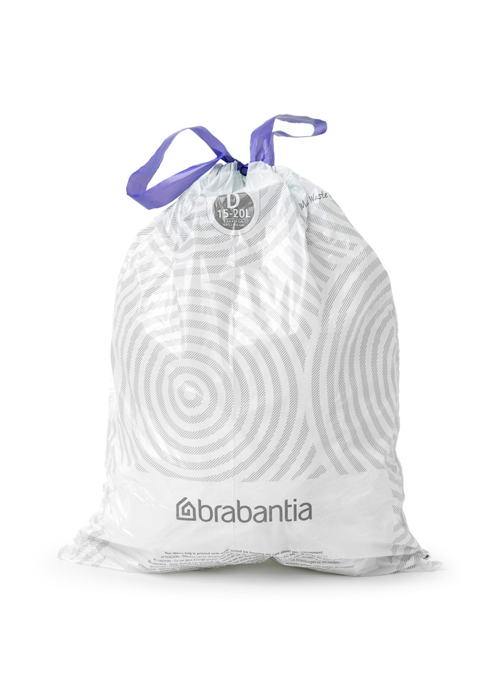 Brabantia Sacs Poubelle Code D - 15-20 Litres (120 pièces) intérieur