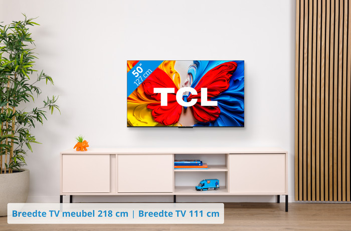 TCL 50" QLED S51K (2025) visual Coolblue 1